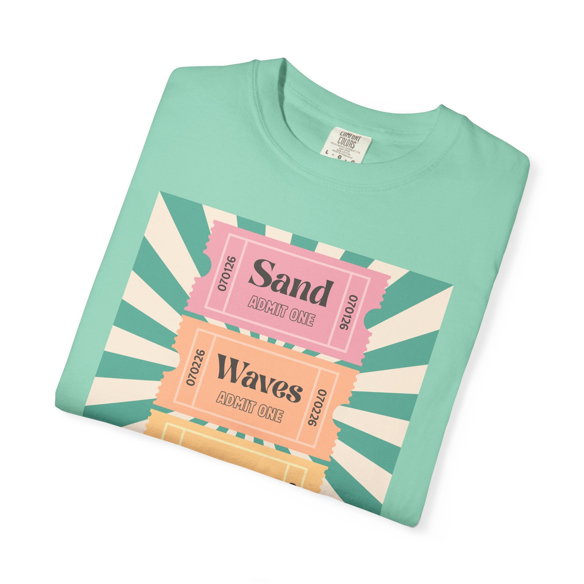 T-Shirt - ADULT - Sand Waves Sunshine Sunset Tickets