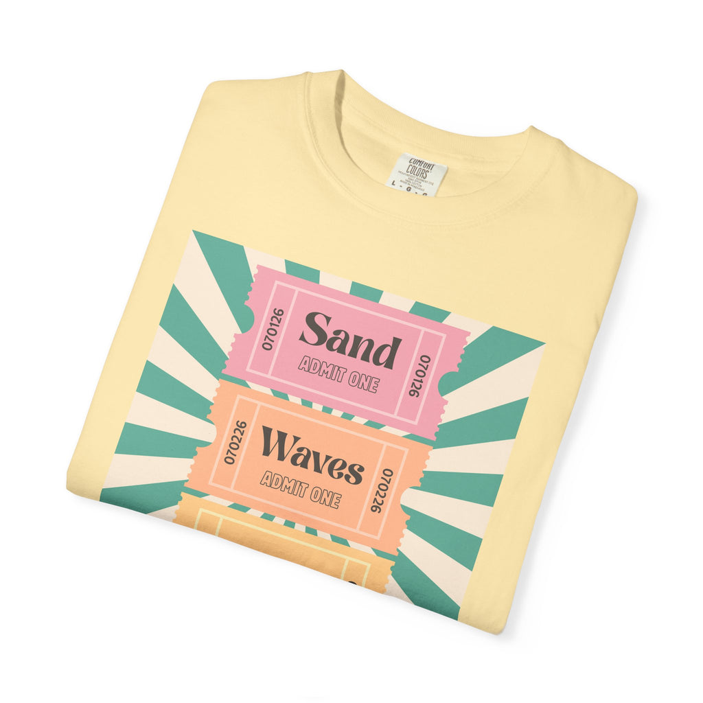 T-Shirt - ADULT - Sand Waves Sunshine Sunset Tickets