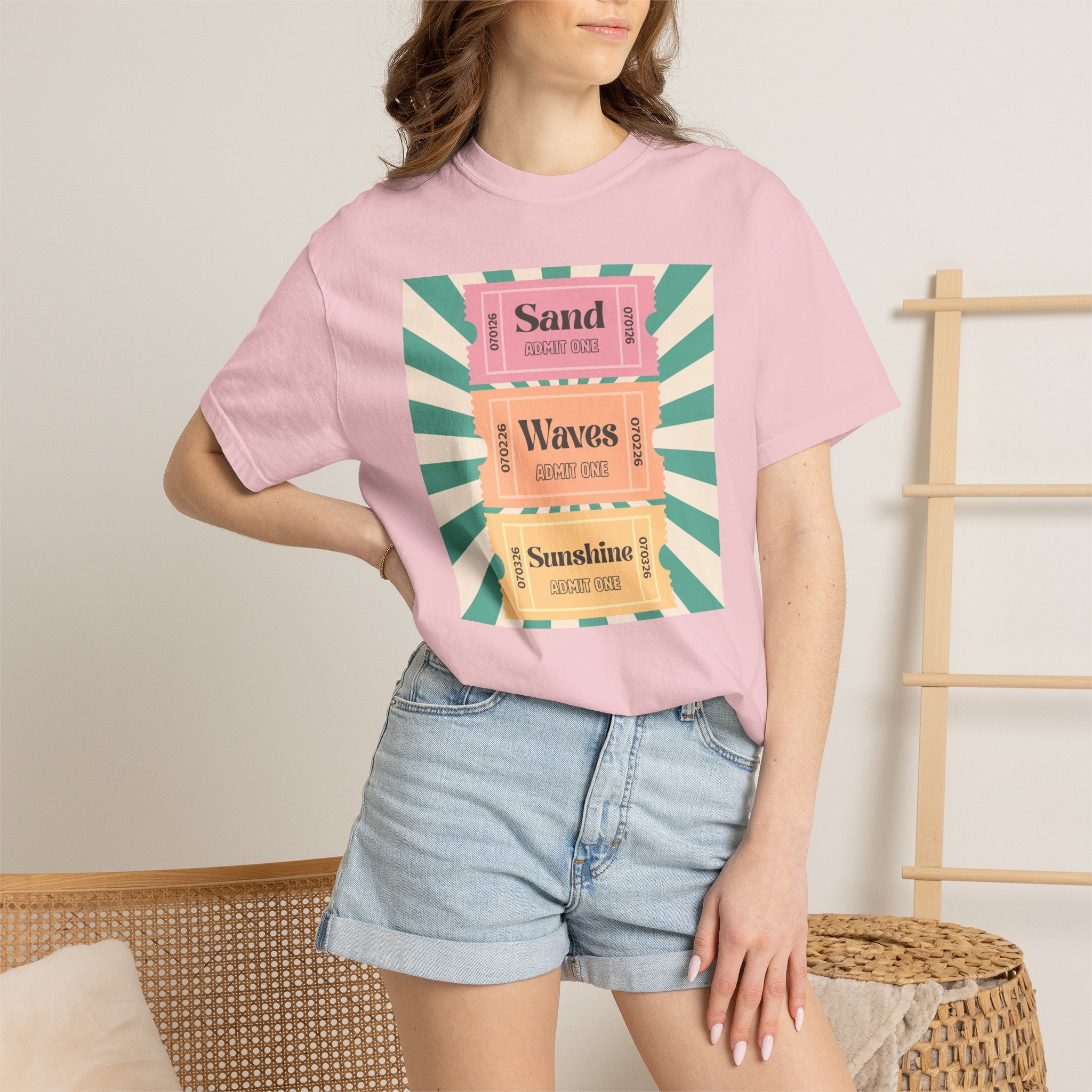 T-Shirt - ADULT - Sand Waves Sunshine Sunset Tickets
