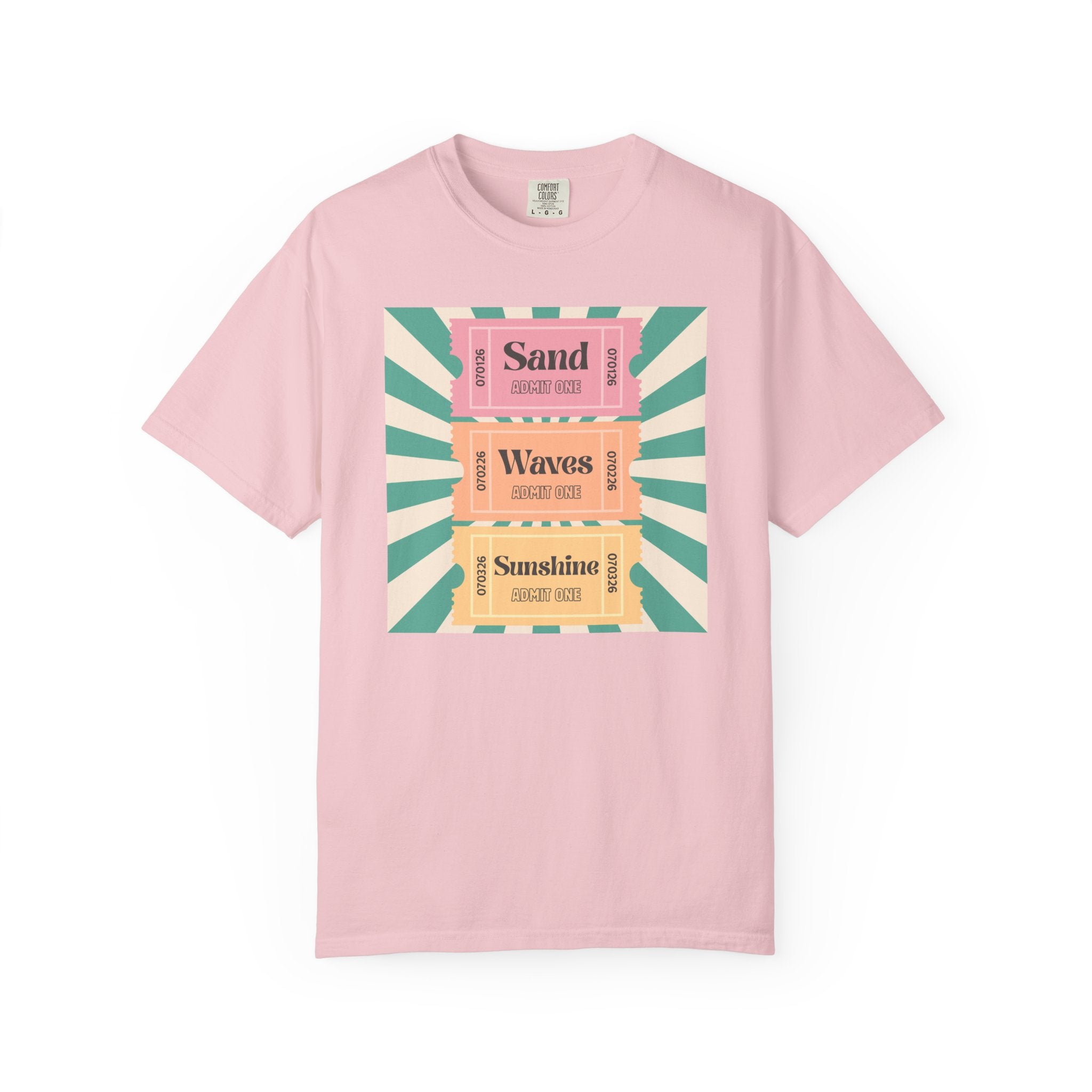 T-Shirt - ADULT - Sand Waves Sunshine Sunset Tickets