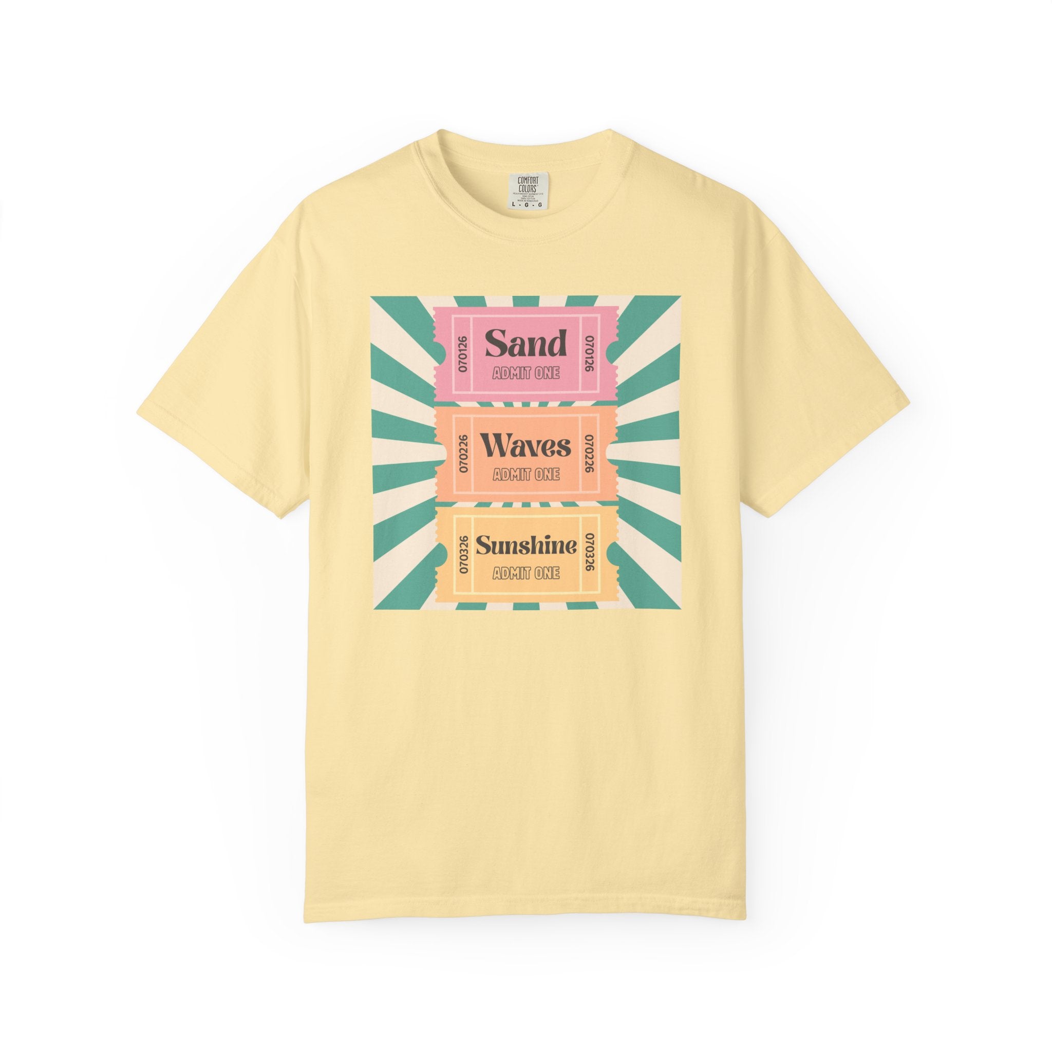 T-Shirt - ADULT - Sand Waves Sunshine Sunset Tickets