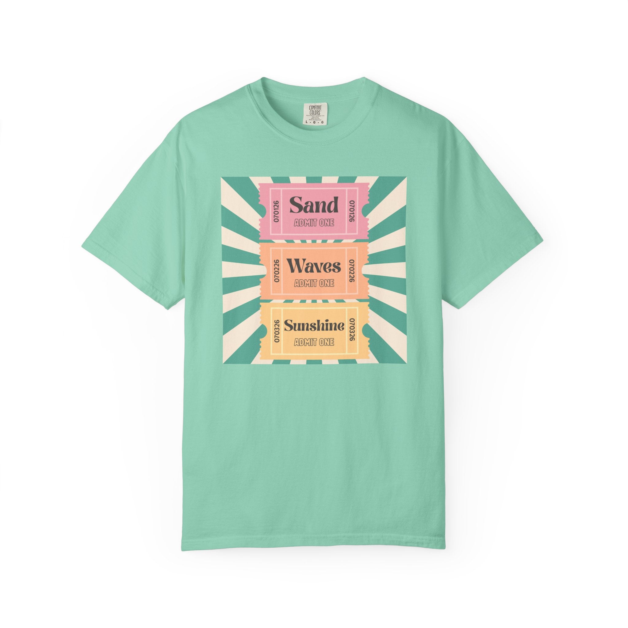 T-Shirt - ADULT - Sand Waves Sunshine Sunset Tickets