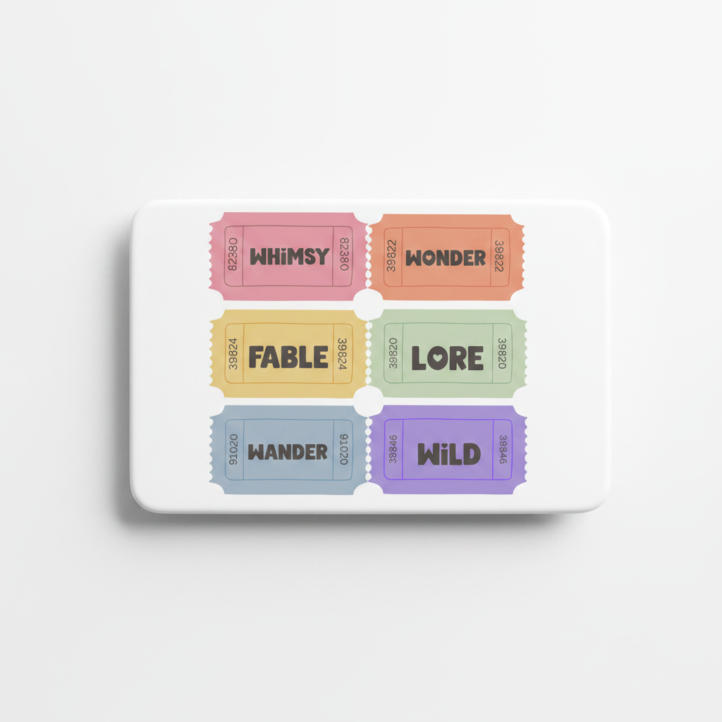 Pink Tickets mockup as magnet