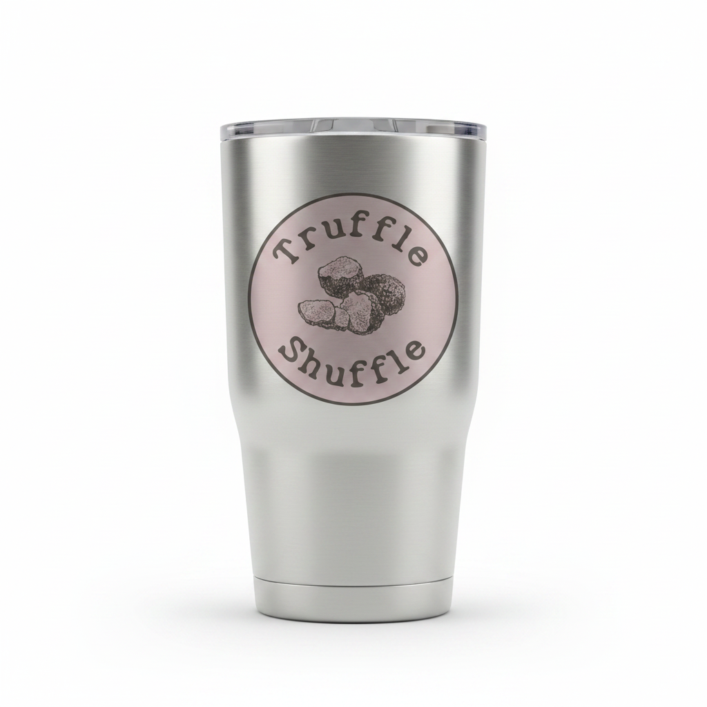 The Truffle Shuffle mockup on tumbler