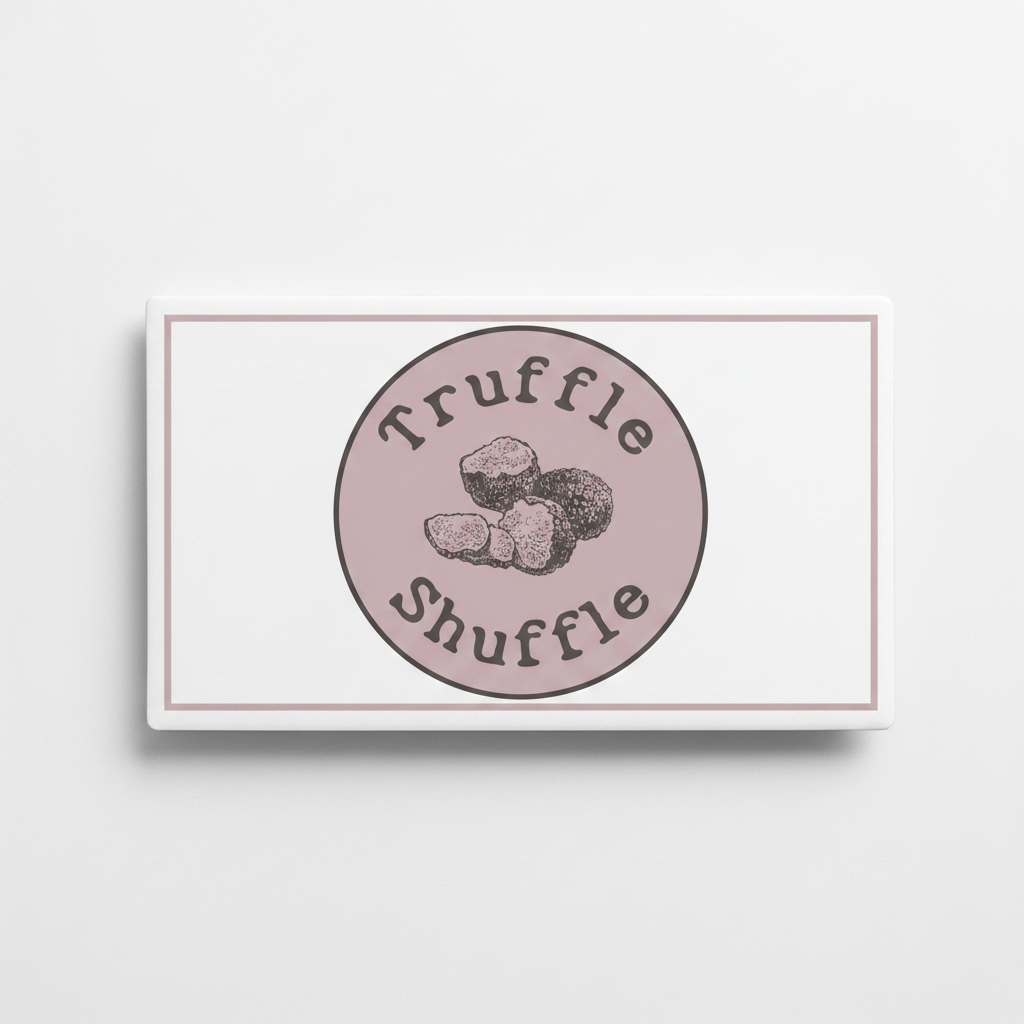 The Truffle Shuffle mockup as magnet
