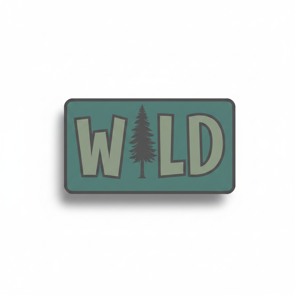 WILD mockup as magnet