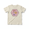 Do Re Mi Pink mockup on cream youth t-shirt