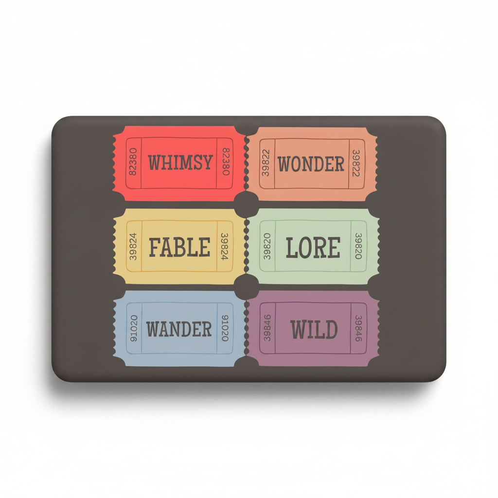 Blue Tickets mockup as magnet