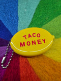 Coin Purse - TACO MONEY - Retro, Key Chain, Bag Charm