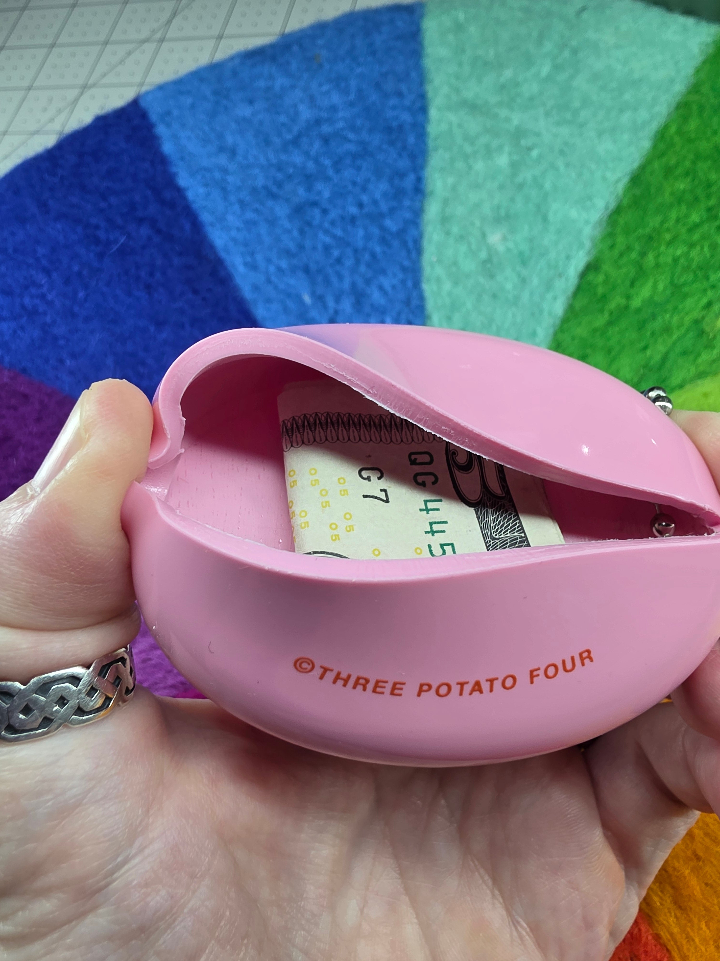 Coin Purse - ICE CREAM MONEY - Retro, Key Chain, Bag Charm