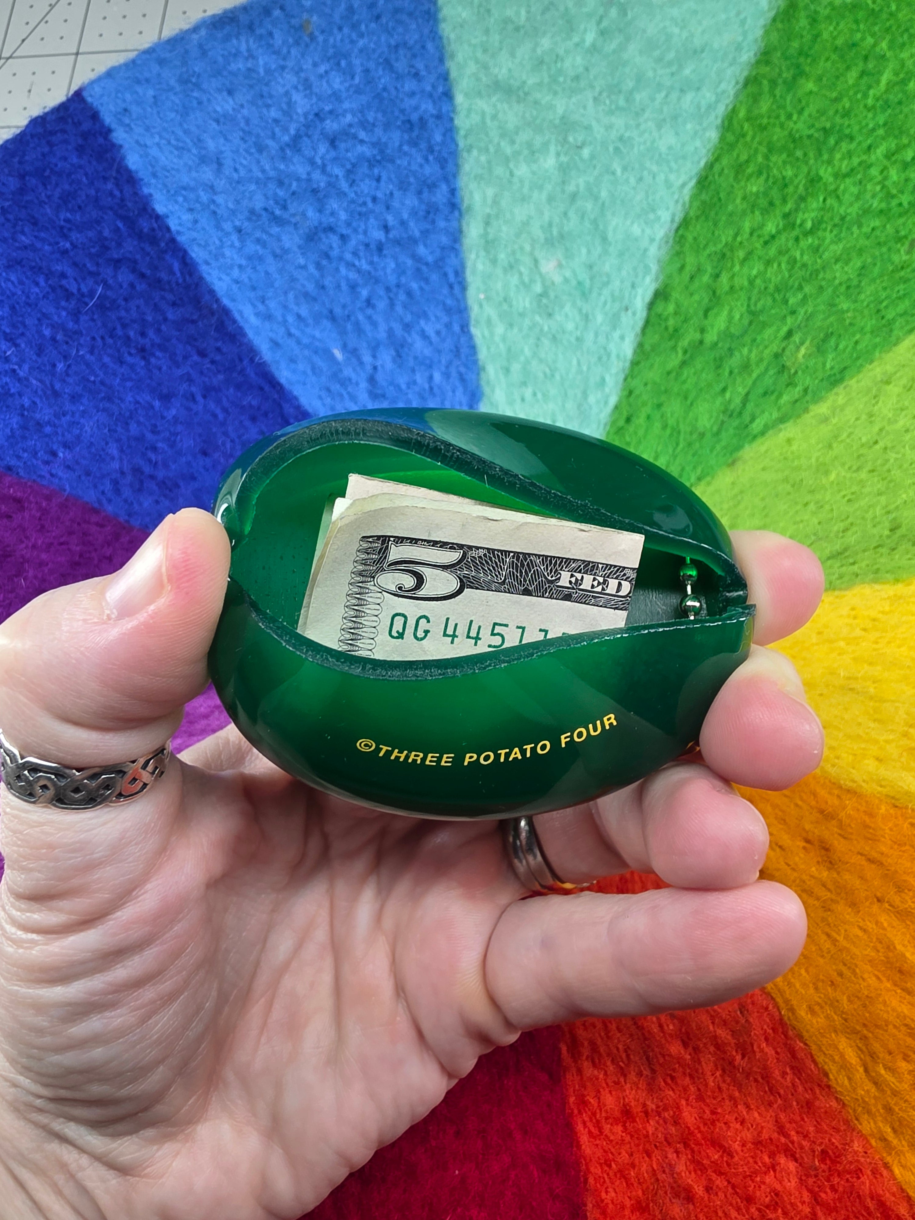 Coin Purse - PLANT MONEY - Retro, Key Chain, Bag Charm