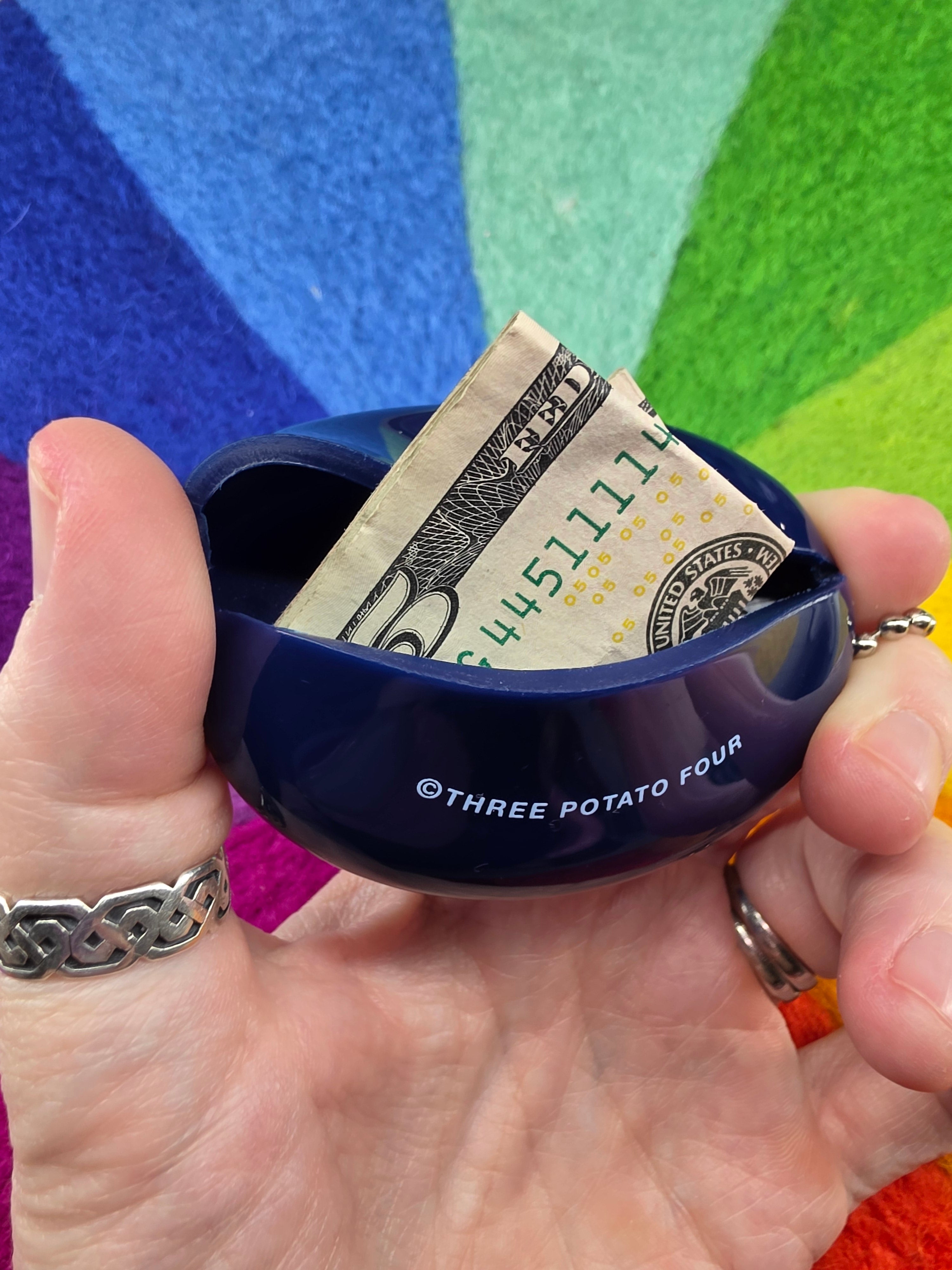 Coin Purse - THRIFTING MONEY - Retro, Key Chain, Bag Charm