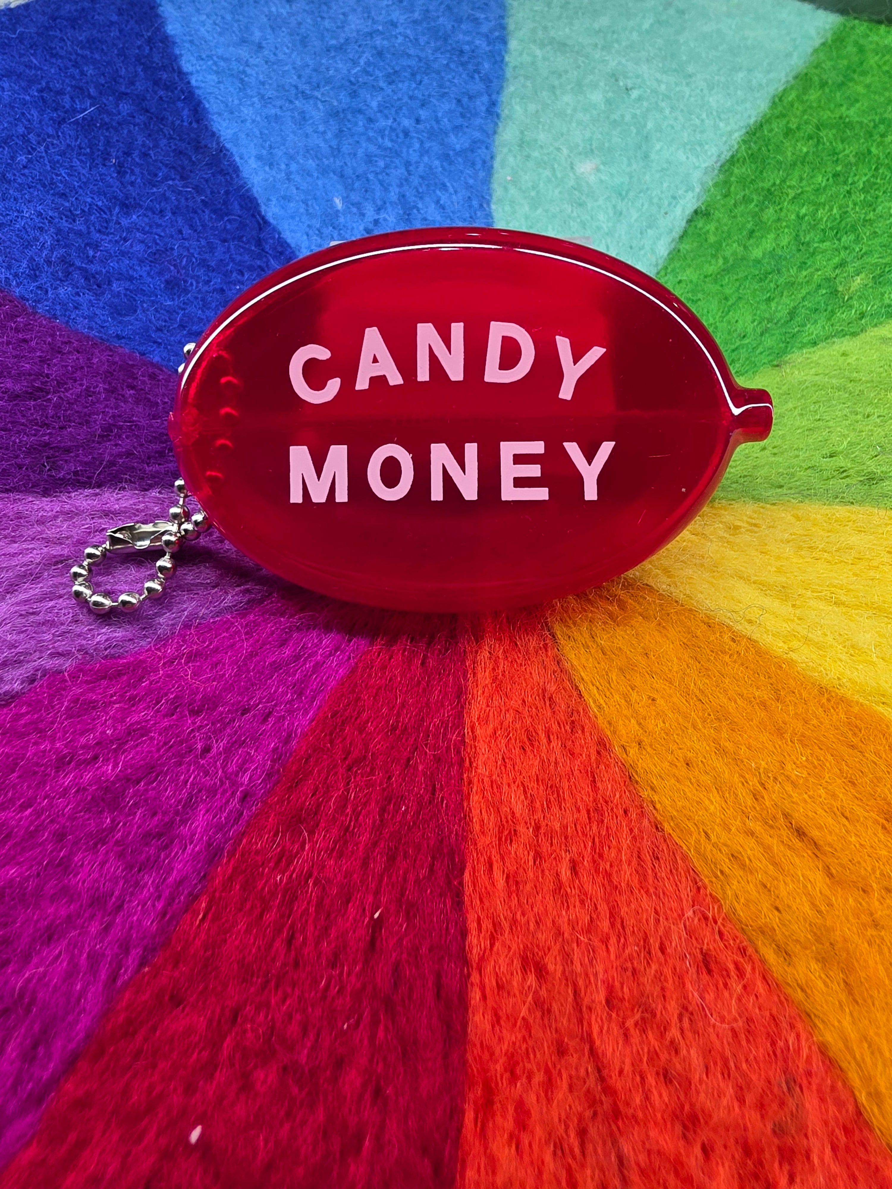 Coin Purse - CANDY MONEY - Retro, Key Chain, Bag Charm