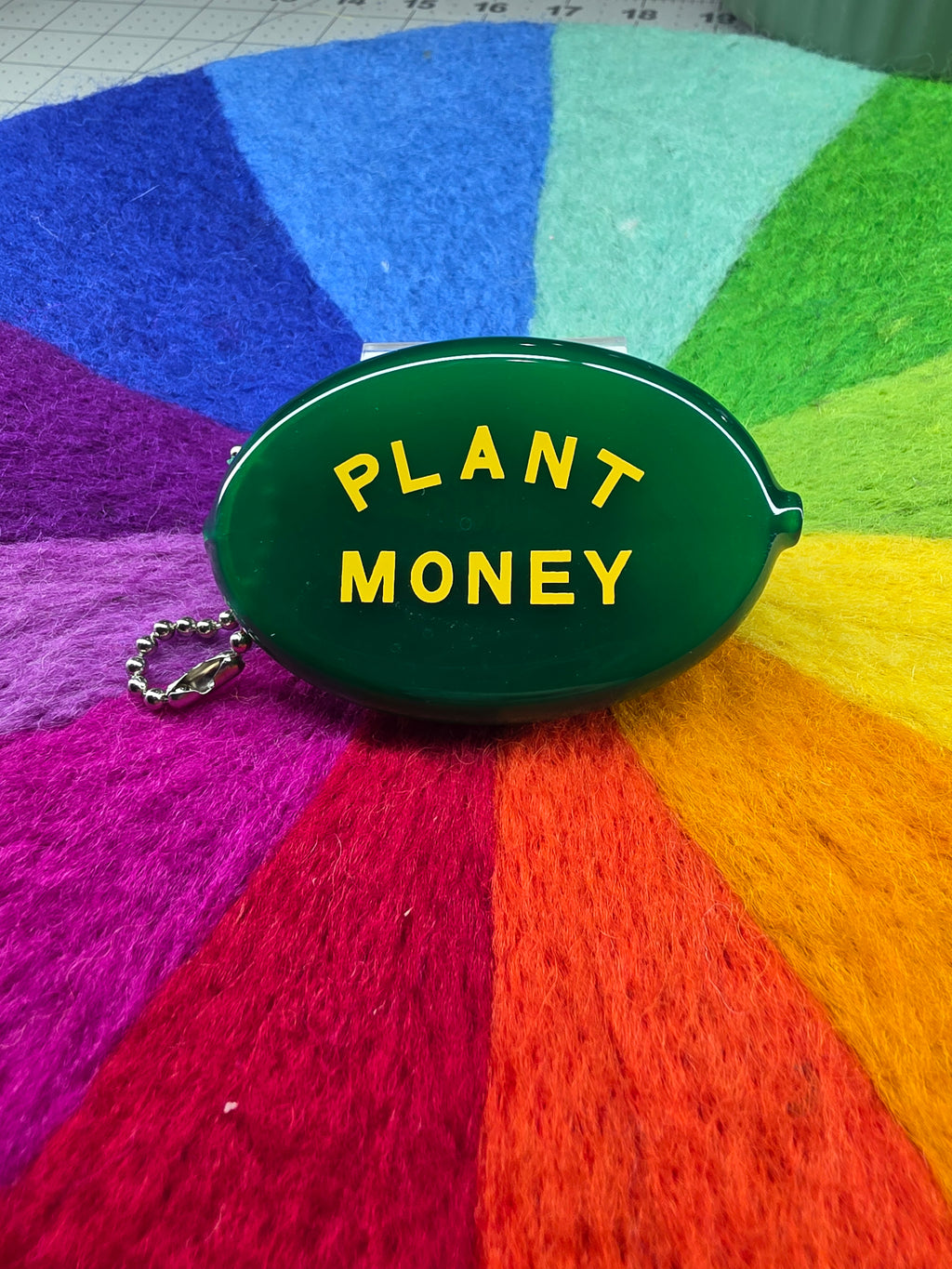 Coin Purse - PLANT MONEY - Retro, Key Chain, Bag Charm